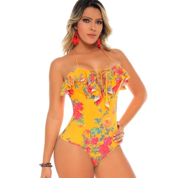 BODY SAES NARANJA FLORES REF 7727
